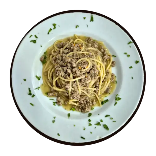 Spaghetti al Tritato Bianco